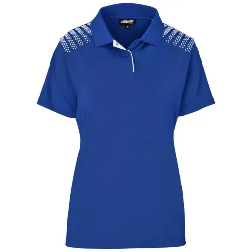 Ladies Aerogrid Golf Shirt Royal Front